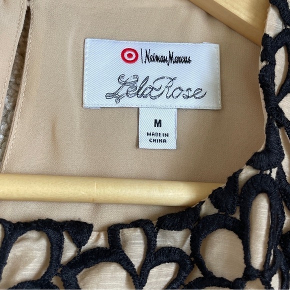 Lela Rose Neiman Marcus For Target Silk Lace Overlay Blouse Women’s Size Medium - Picture 5 of 10